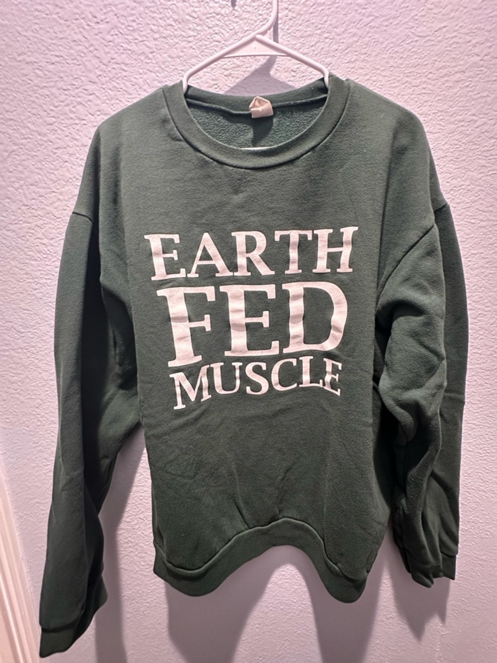 Earth Fed Muscle Green Crewneck Sweatshirt